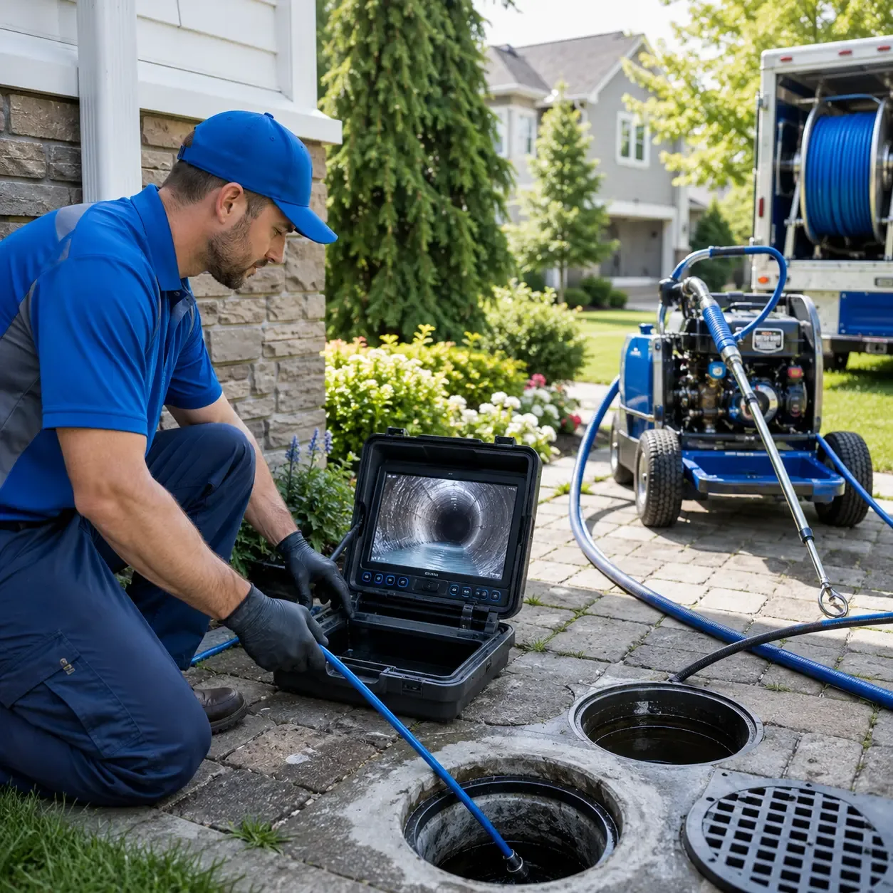 Outdoor drain cleaning professionals serving Wink, TX